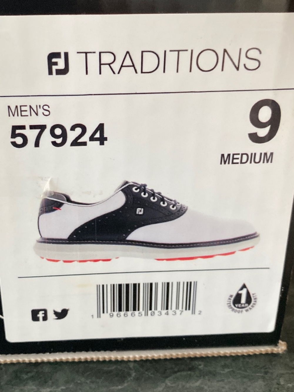 Footjoy golf shoes size 9 brand new in box